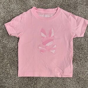 Psycho Bunny Kids Light Pink Short Sleeve Tee